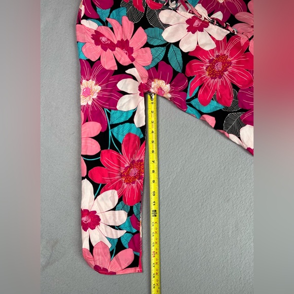 Trina Turk Multi-color Pink Floral Swim Tunic Cover-up Size L NWT vacation - Picture 14 of 15